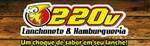 Logotipo 220v Hamburgueria e Lanchonete